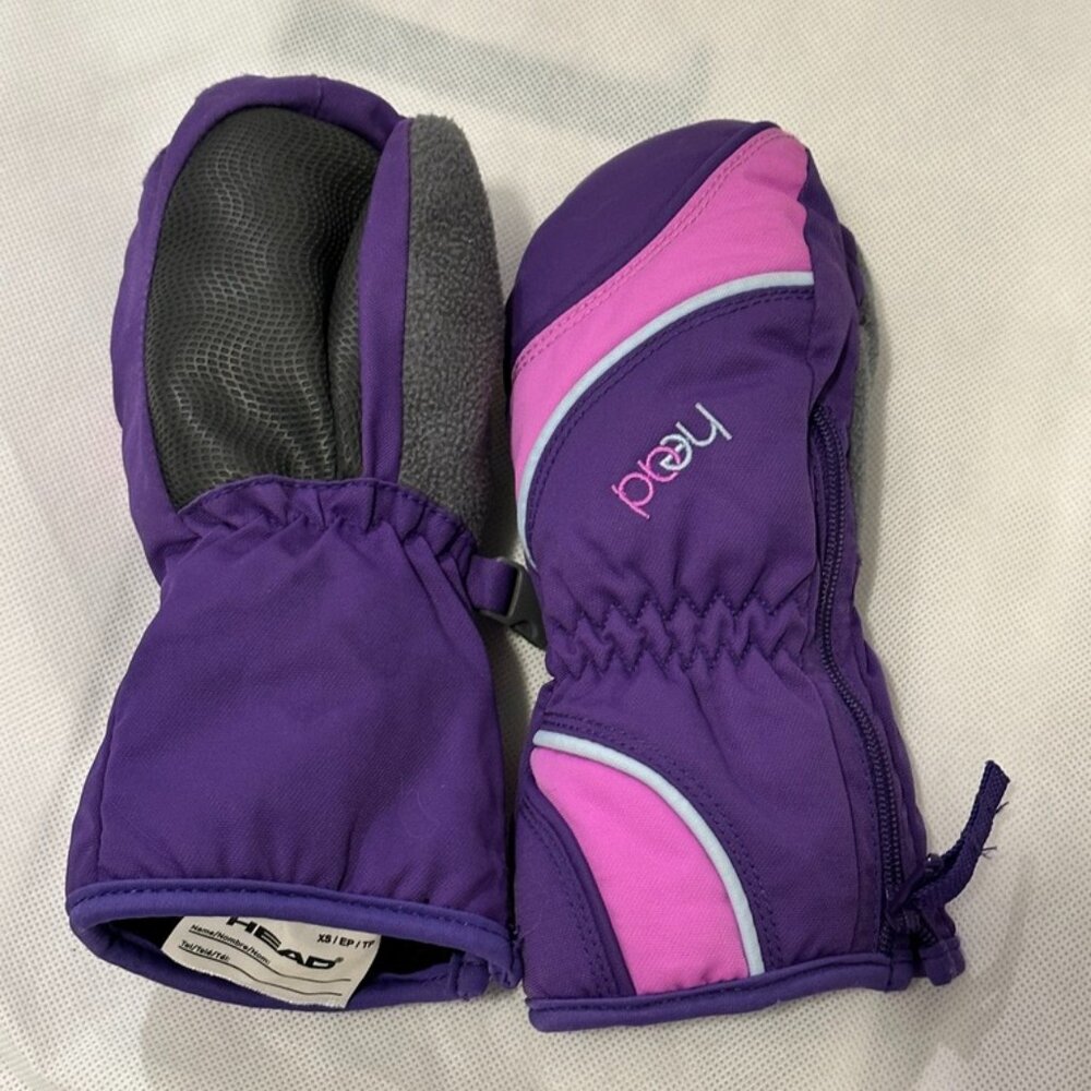 Head Purple and Pink Winter Mittens